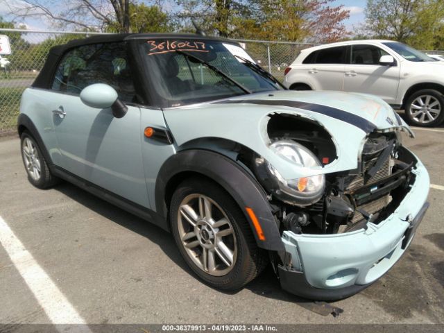 2012 MINI COOPER CONVERTIBLE WMWZN3C55CT134424