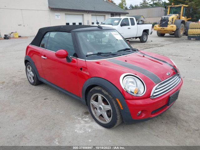 2009 MINI COOPER CONVERTIBLE WMWMR33509TU96376