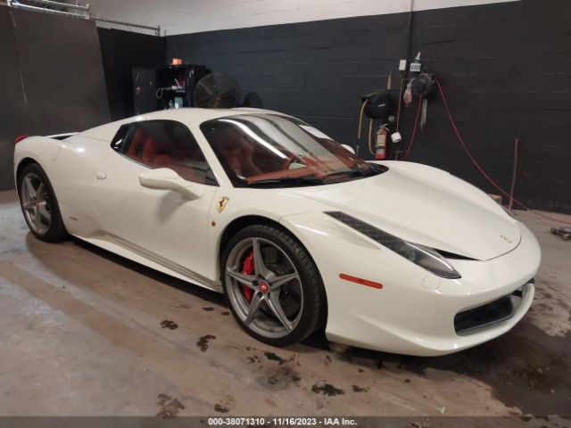 2013 FERRARI 458 SPIDER ZFF68NHA2D0189397