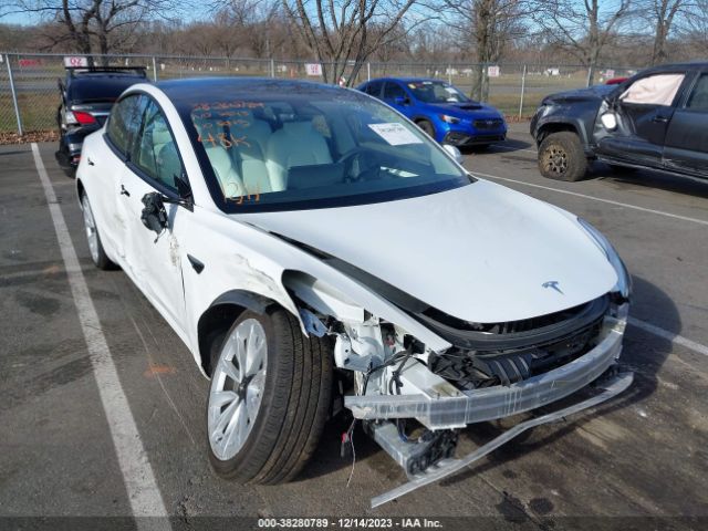2022 TESLA MODEL 3 5YJ3E1EB5NF165761