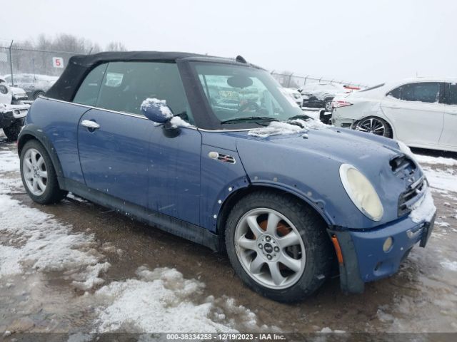 2005 MINI COOPER S WMWRH33465TF80053