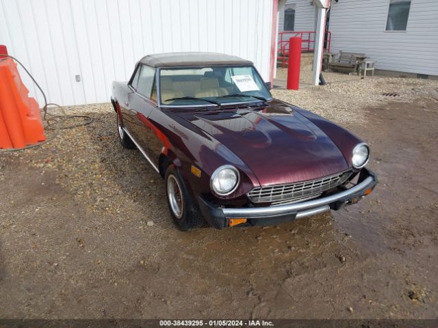 1979 FIAT SPIDER 2000 124LSZ0157999    