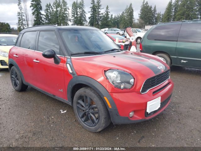 2013 MINI COUNTRYMAN WMWZC5C54DWP33624