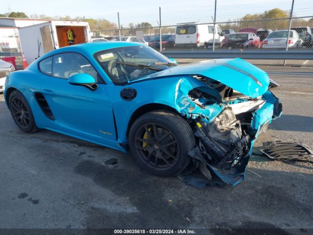 2018 PORSCHE 718 CAYMAN WP0AA2A84JK262157