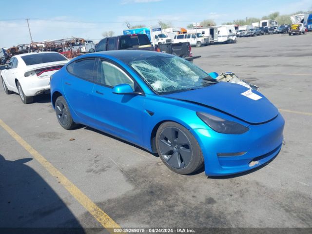 2022 TESLA MODEL 3 5YJ3E1EB3NF123086