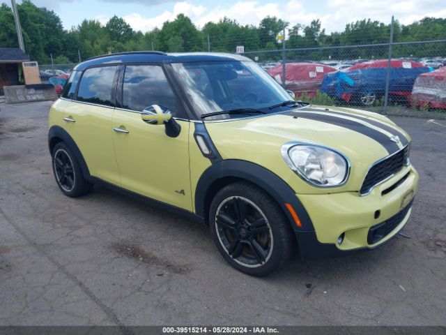 2012 MINI COOPER S COUNTRYMAN WMWZC5C51CWL55647