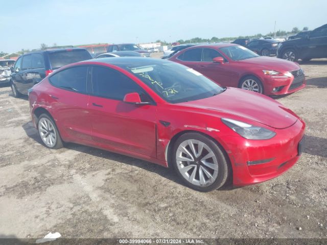 2022 TESLA MODEL 3 5YJ3E1EA9NF185387