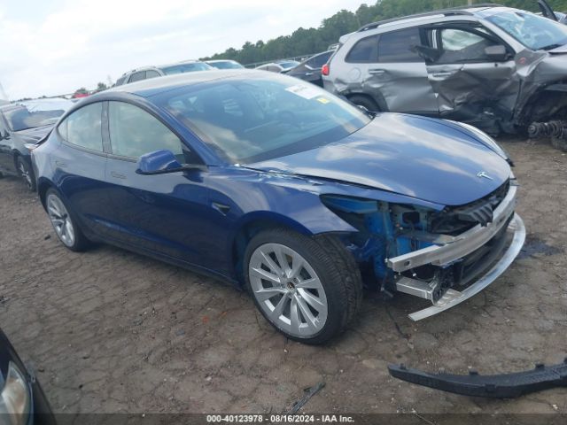 2022 TESLA MODEL 3 5YJ3E1EAXNF187844