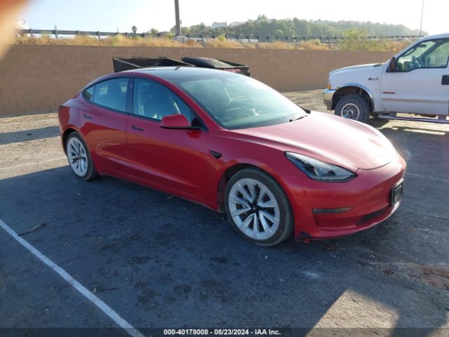 2022 TESLA MODEL 3 5YJ3E1EB2NF143930
