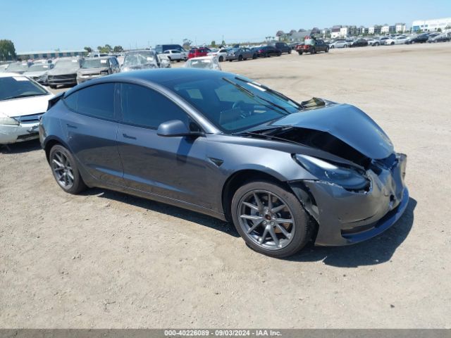 2022 TESLA MODEL 3 5YJ3E1EB9NF184247