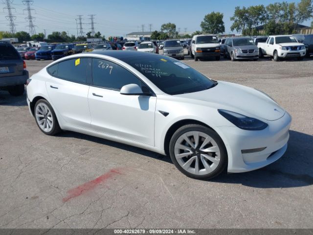 2022 TESLA MODEL 3 5YJ3E1EA4NF120849