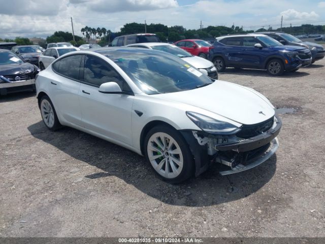 2022 TESLA MODEL 3 5YJ3E1EA1NF312276