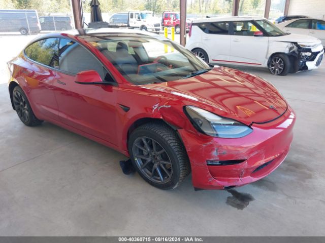 2022 TESLA MODEL 3 5YJ3E1EB5NF252558