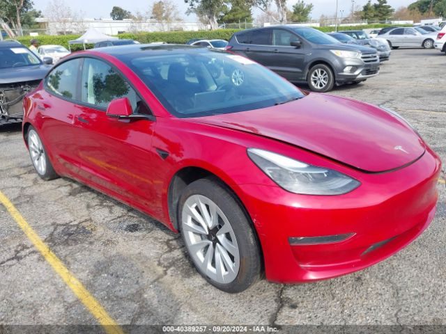 2022 TESLA MODEL 3 5YJ3E1EAXNF254636