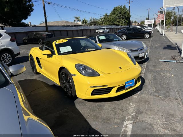 2017 PORSCHE 718 BOXSTER WP0CA2A82HS221688